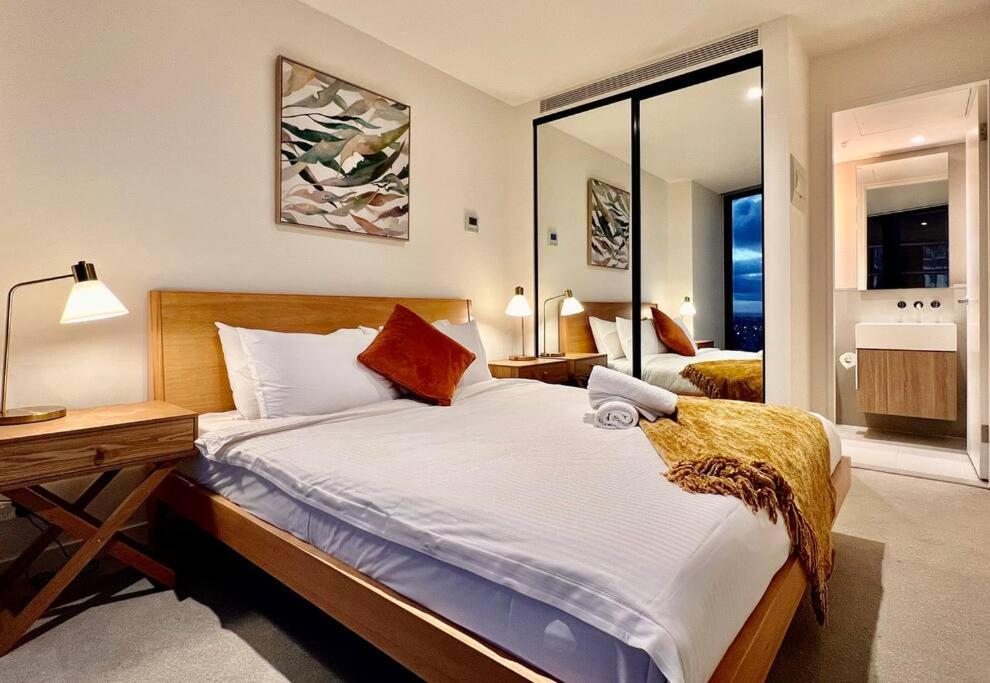 Highrise View 1King1Queen 2Baths Melbourne Exterior foto